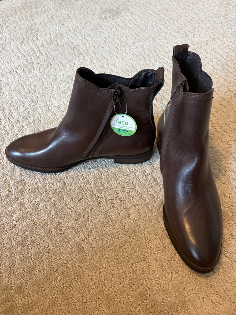 Paul Green Dark Brown Leather Chukka Boots